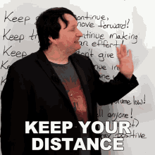 Keep Your Distance Alex GIF - Keep Your Distance Alex Engvid GIFs