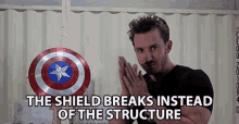 The Shield Breaks Instead Of The Structure James GIF - The Shield Breaks Instead Of The Structure James Sword GIFs