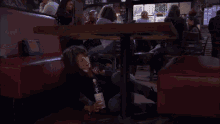 Robin Drinking Under The Table GIF - Robin Drinking Under The Table Bad Day GIFs