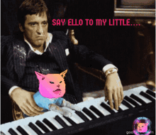 Scarface Say Hello To My Little Friend GIF - Scarface Say Hello To My Little Friend Say Hello GIFs