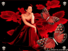 Red Butterfly GIF - Red Butterfly Glitter GIFs