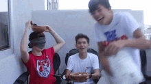 It'S Of Him Laughing Bc He'S Perfect GIF - Hayesgrier Friends GIFs