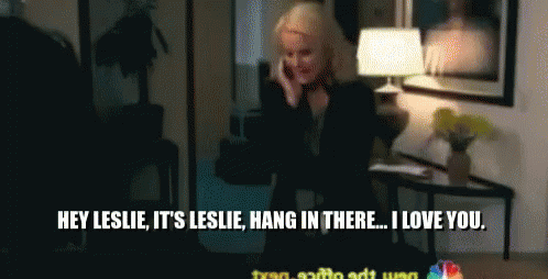 Leslie Knope Hang In There GIF - Leslie Knope Hang In There Parks And Rec GIFs