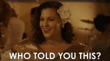 Who Told You This Alma Fillcot GIF - Who Told You This Alma Fillcot Allison Tolman GIFs