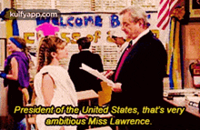 Ofpresidentof The United States, That'S Veryambitious Miss Lawrence.Aasy.Gif GIF - Ofpresidentof The United States That'S Veryambitious Miss Lawrence.Aasy Person GIFs