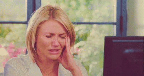 Too Much Stress GIF - Cameron Diaz Stressed Worried GIFs