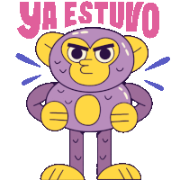 Monkey Says "Enough Is Enough" In Spanish. Sticker - Mono Monito Monkey Cute Stickers