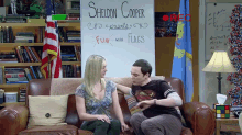 Penny Helps Sheldon Be More Natural On Camera GIF - Bbt Big Bang Theory Sheldon GIFs