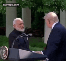 Hugging Trump.Gif GIF - Hugging Trump Narendra Modi Pm Modi GIFs
