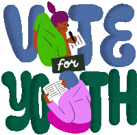 Vote For Youth Go Vote Sticker - Vote For Youth Go Vote Youth Vote Stickers