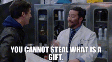 You Cannot Steal What Is A Gift B99 GIF - You Cannot Steal What Is A Gift B99 Brooklyn99 GIFs