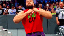 Rusev Rips Shirt GIF - Rusev Rips Shirt Hulk Hogan GIFs