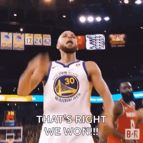 Stephen Curry Thats Right We Won GIF - Stephen Curry Thats Right We Won My House GIFs
