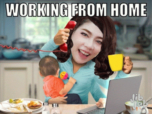 Working From Home Work From Home GIF 