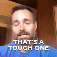 Thats A Tough One Will Forte GIF - Thats A Tough One Will Forte Good Housekeeping GIFs