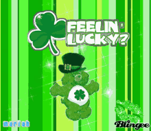 Feelin Lucky St Patricks Day GIF - Feelin Lucky St Patricks Day Green GIFs