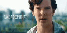 Benedict Cumberbatch Deep Breath GIF - Benedict Cumberbatch Deep Breath Sherlock Holmes GIFs