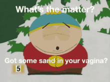 Whats The Matter Got Some Sand In Your Vagina GIF - Whats The Matter Got Some Sand In Your Vagina South Park GIFs