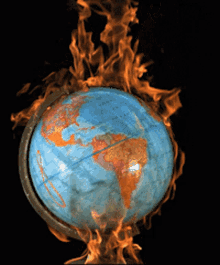 On Fire Earth GIF - On Fire Earth Globe GIFs