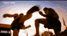 fight hiya kick muay thai boxing