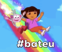 Dora Aventureira / Dora The Explorer / Bateu / Chapei / Viagem GIF - Dora The Explorer Rainbow Trippy GIFs