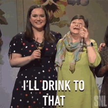 Ill Drink To That Saturday Night Live GIF - Ill Drink To That Saturday Night Live Cheers To That GIFs