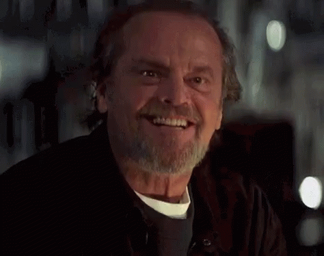 Evil Smile Jack Nicholson GIF - Evil Smile Jack Nicholson Yes - Descubre &amp;  Comparte GIFs