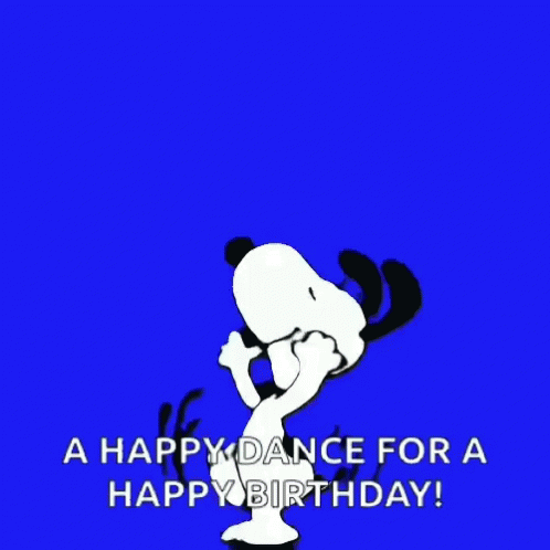 Snoopy Happy Birthday Dance Animated Gif ~ Dance Birthday Gifs Search ...