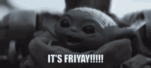 Baby Yoda Friday GIF - Baby Yoda Friday Excited GIFs