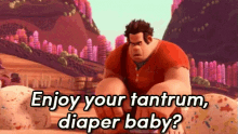 Enjoy Your Tantrum, Diaper Baby? - Wreck-it Ralph GIF - Wreck It Ralph Sarav Silverman Tantrum GIFs
