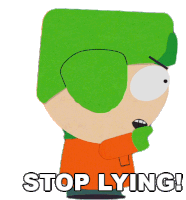 Stop Lying Kyle Broflovski Sticker - Stop Lying Kyle Broflovski South Park Stickers