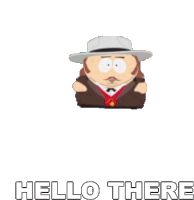 Hello There Eric Cartman Sticker - Hello There Eric Cartman South Park Stickers