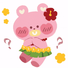 heart bear cute heartbear aloha