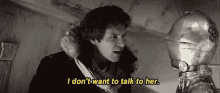Han Solo Dont Want Talk GIF - Han Solo Dont Want Talk Talk GIFs