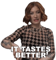 It Tastes Better Candice Hutchings Sticker - It Tastes Better Candice Hutchings Edgy Veg Stickers