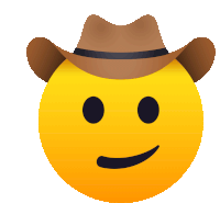 Cowboy Hat Face Joypixels Sticker - Cowboy Hat Face Joypixels Wink Stickers