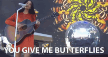 You Give Me Butterflies Nervous GIF - You Give Me Butterflies Nervous Butterflies GIFs