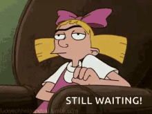 Hey Arnold Helga GIF - Hey Arnold Helga Waiting GIFs