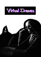 Virtual Dreams Skeleton Sticker - Virtual Dreams Skeleton Writing Stickers