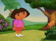 Dora The Explorer Whats Your Name GIF - Dora The Explorer Dora Whats Your Name GIFs