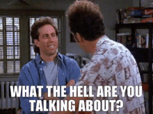 Seinfeld Jerry Seinfeld GIF - Seinfeld Jerry Seinfeld What The Hell Are You Talking About GIFs