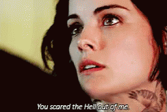 You Scared The Hell Out Of Me GIF - Scared Blindspot Jane Doe - Discover &amp; Share GIFs