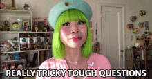 Really Tricky Tough Questions Goldie Chan GIF - Really Tricky Tough Questions Goldie Chan Goldiecylon GIFs