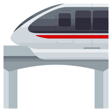 monorail travel joypixels bullet train railroad