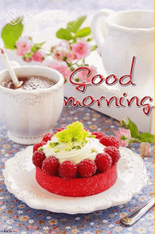 Good Morning Coffee GIF - Good Morning Coffee Strawberry Shortcake GIFs