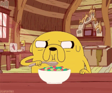 Jake The Dog Adventure Time GIF - Jake The Dog Adventure Time Cereal GIFs