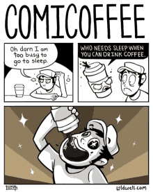 Comic Coffee All The Coffee GIF - Comic Coffee All The Coffee Need Coffee GIFs
