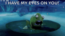Eyes On You Frog GIF - Eyes On You Frog Shout GIFs