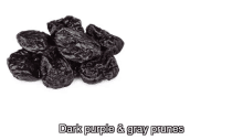 dark purple and gray prunes its rucka dried fruit fruit snacks