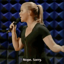 Nope Sorry GIF - Nope Sorry Amy GIFs